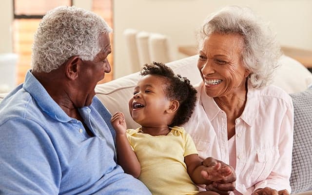 Senior Couple with Granddaughter